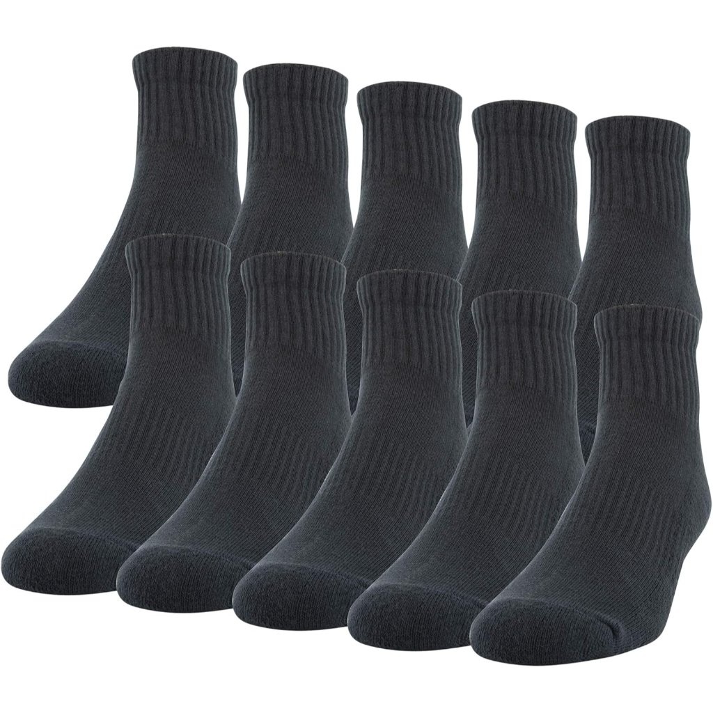 Men's Active Cotton Ankle Socks, 10-Pairs